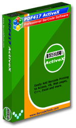 PDF417 Barcode ActiveX Control